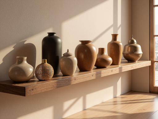 家居装饰品组合，花瓶、相框、摆件等，现代风格，客厅茶几布置，精致生活氛围